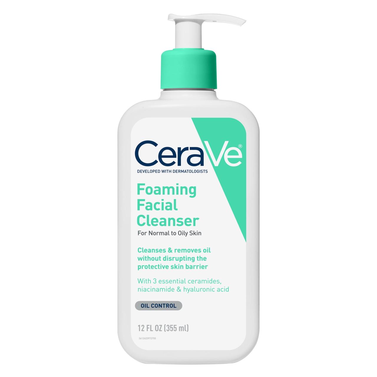 Foaming Cleanser for Normal-to-Oily Skin | Gel Face Wash | CeraVe