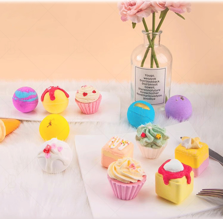 Custom Packaging Organic Valentines Bath Bomb Colorful Bubble Fizzies ...