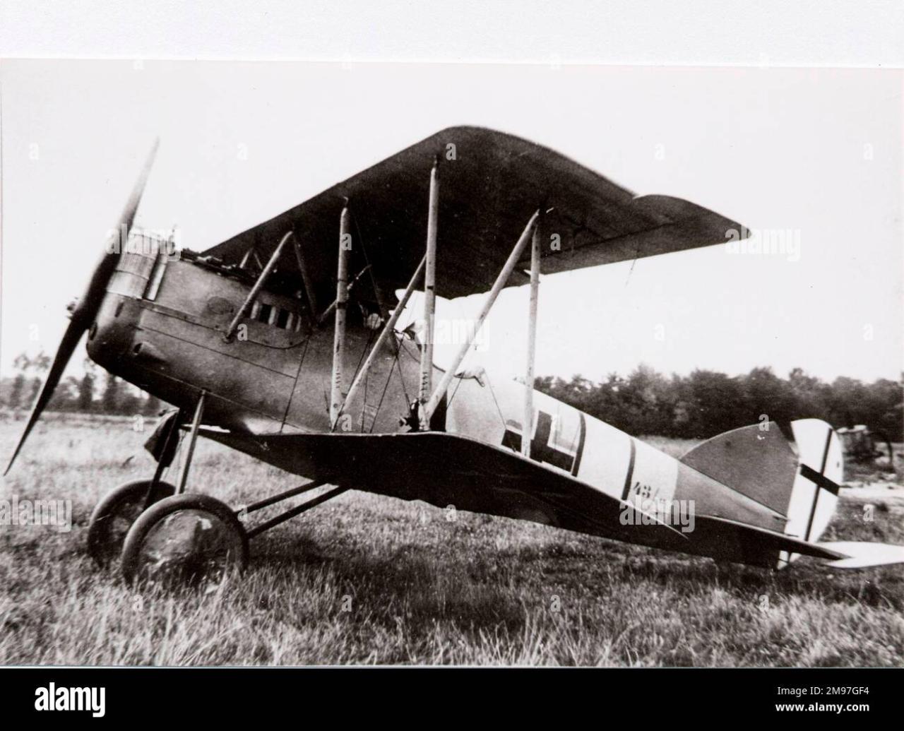 Pfalz D XII, German single seat fighter biplane, which entered ...